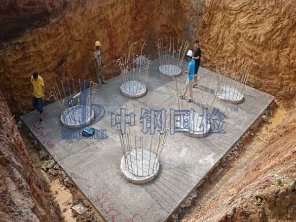 樁基完整性檢測現(xiàn)場